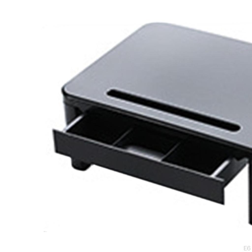 Computer Monitor Stand Riser with Phone and Pen Slot 3 Height Adjustable Ergonomic Save Space