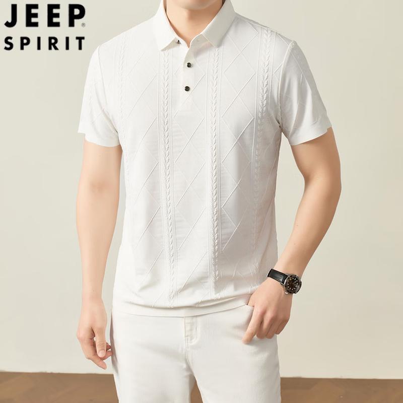 JEEP SPIRIT Men s Old Money Style Knitted Polo Shirt 2XL