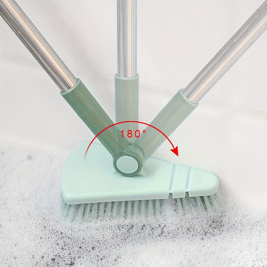 1pc Long Handle Floor Scrub Brush - Stiff Bristles, Detachable, 37.4" Length for Shower, Bathroom, Kitchen, Balcony, and Wall Cleaning