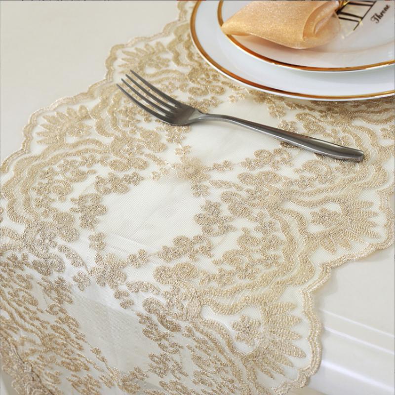 Modern Minimalist European Style Table Flag, Lace Fabric, Dining Table Cloth, Multiple TV Cabinets, Rural Tea Table Flag