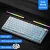 AJAZZ AK820/Pro Wireless Mechanical Keyboard Bluetooth 5.1 2.4G USB-C Wired Swappable RGB Gaming Keyboard Gasket Mount with
