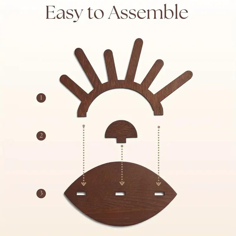 Kreative Schmuckständer Ringaufbewahrung Präsentationsständer Holzkunst Ornamente Feiertagsgeschenk Geschenke