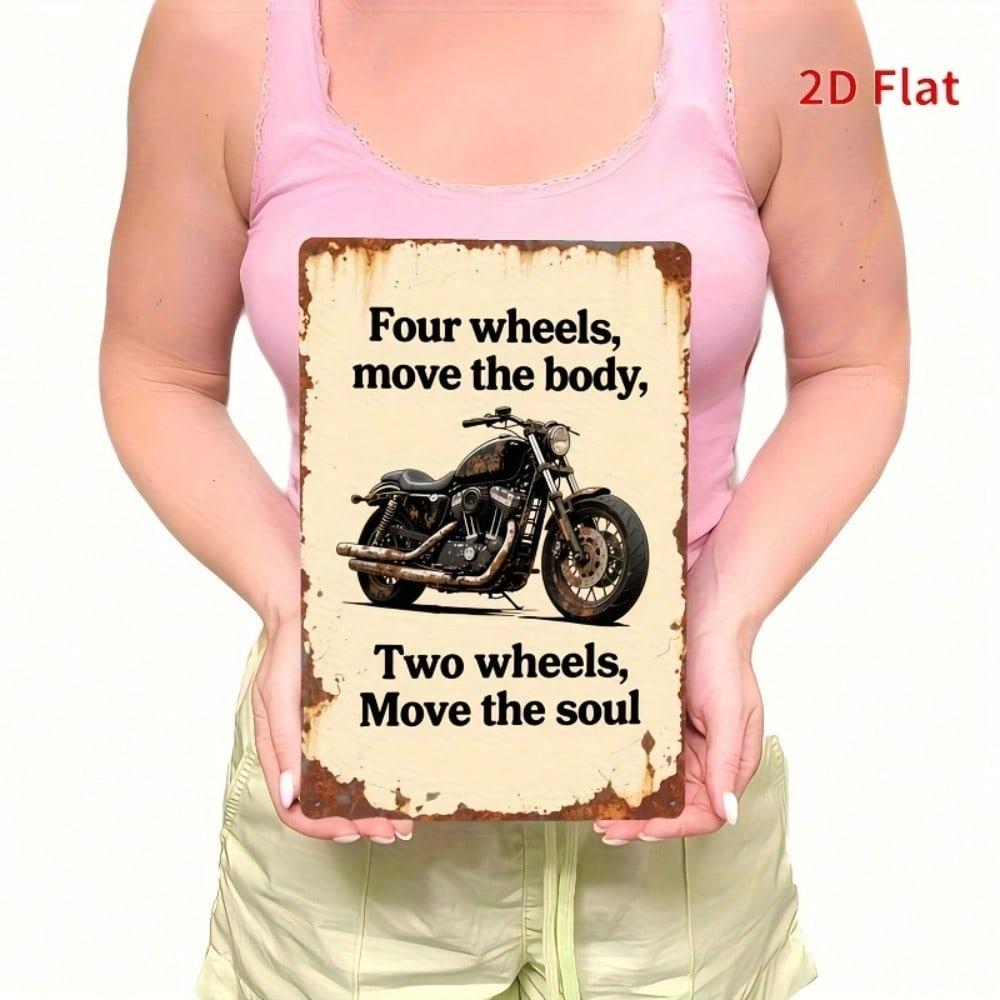 Vintage Motorcycle Metal Sign Wall Decor for Home Bar Cafe Office