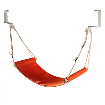 Folding Office Hanging Foot Rest Strap Adjustable Airplane Desk Foot Hammock for Travel