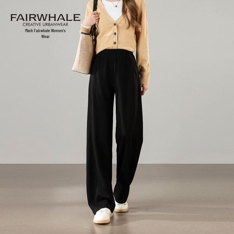 Mark Fairwhale Women's High-Waist Straight-Leg Casual Sweatpants