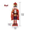 Christmas Nutcracker Decoration Puppet Solider Cloak King Wooden Doll Walnut Handcraft Figurine Home Office Decor Merry Christma