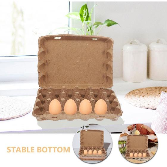 

Alipis Картонные лотки для яиц 24 контейнера для яиц Подставка-лоток для яиц Картонная коробка для яиц оптом Яичный лоток для кухни Холодильника Фермерского дома Фермерского рынка