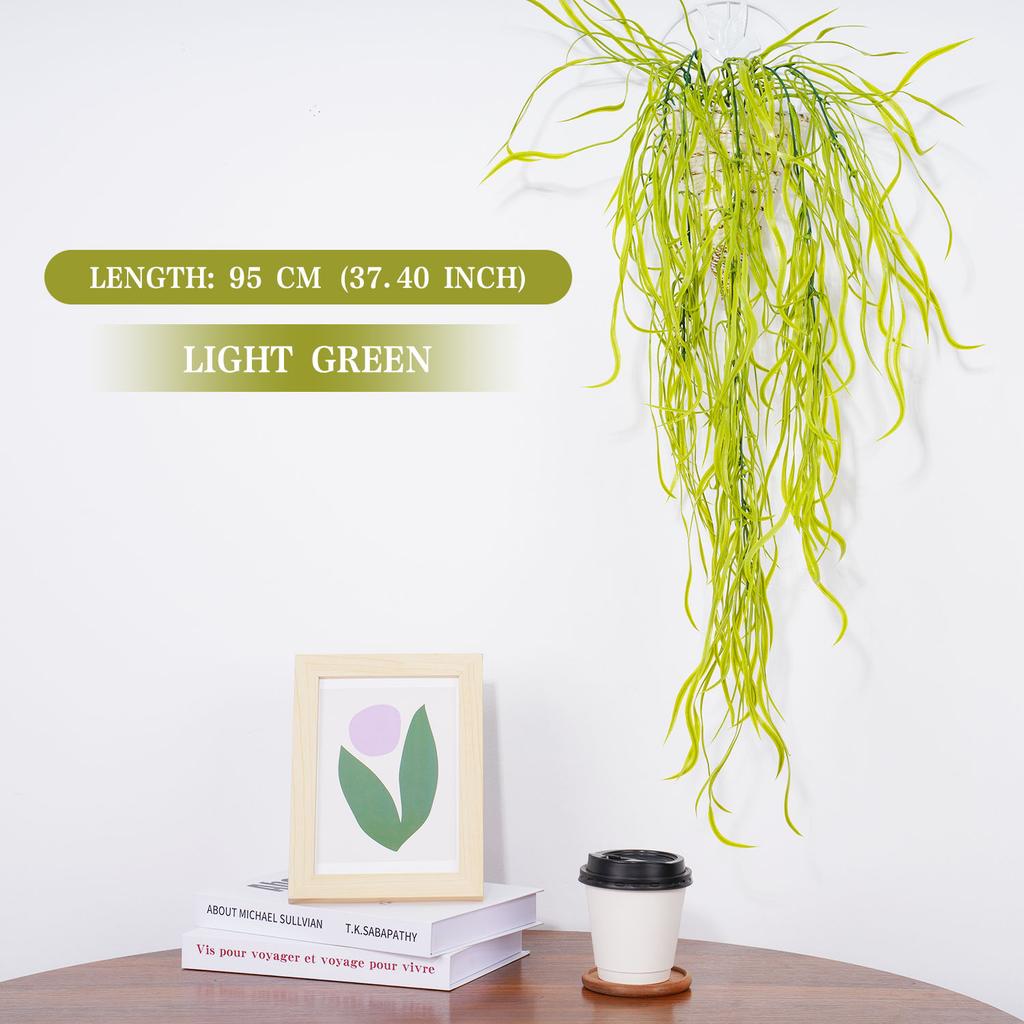 90cm Artificial Plant wicker Wllow Branch Wedding Home Decoration Ceiling Simulation Plant Hanging Green Plant