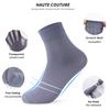 Black 10Pairs/Box Breathable Summer Business Men's Socks Stocking Middle Tube Mercerized Socks