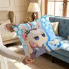 PPretty Anime DDerby OOguri CapS Cushion For Bedroom Car Coffee Shop Room and Living Room Sofa Decorative Pillow Cover Case