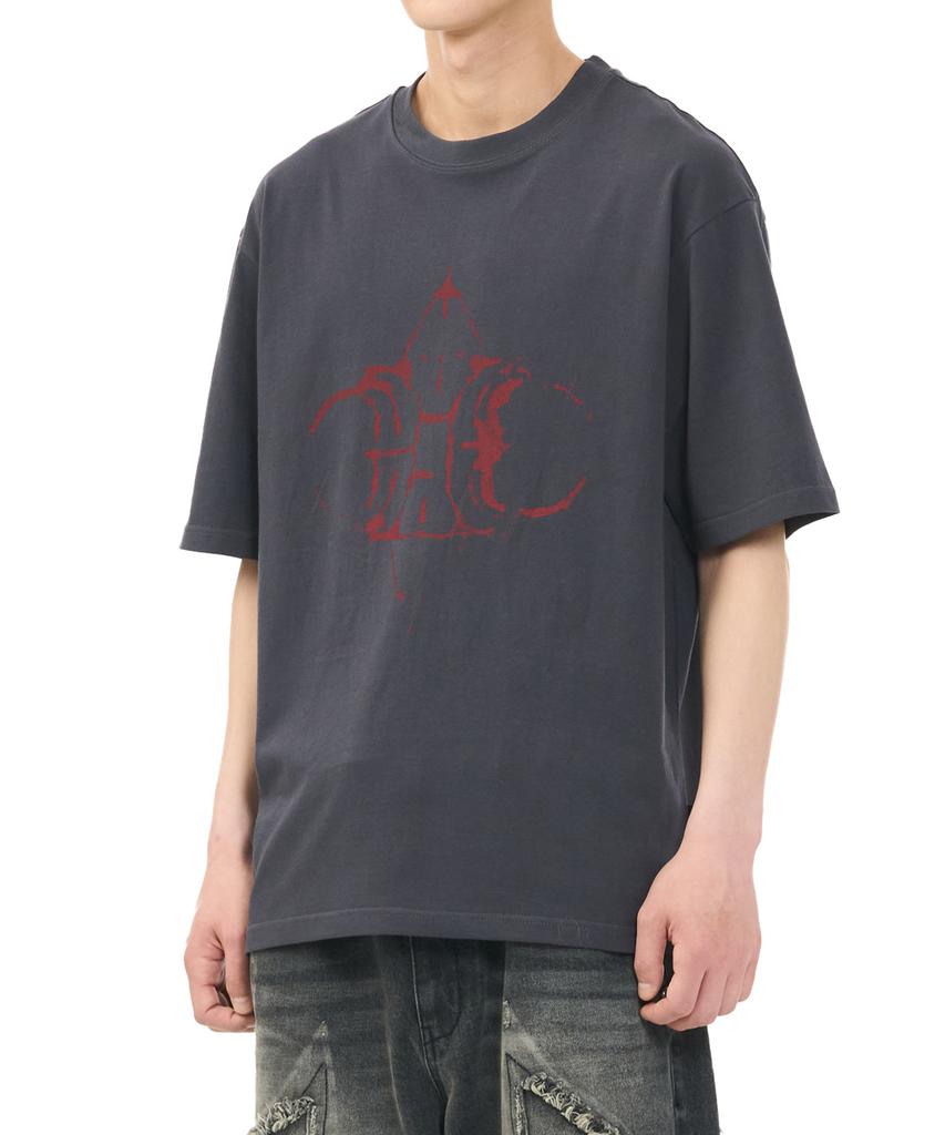 Hauseulagkeulleob Rock Logo Tee - Charcoal