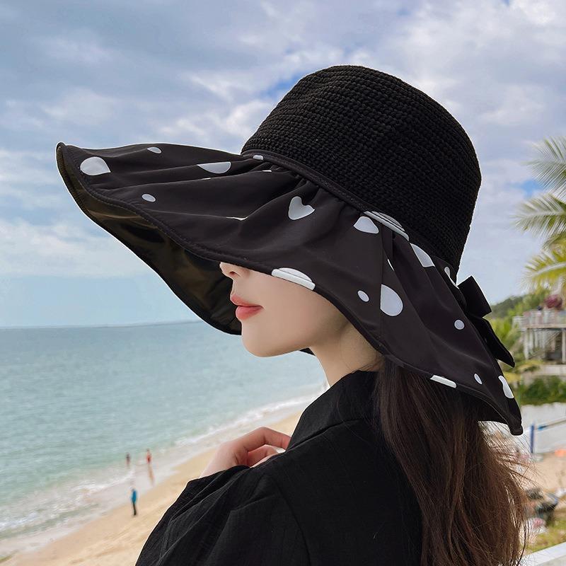 Sunscreen fisherman vinyl sun hat children summer UV protection sunshade sunscreen fashion foreign style face cover show small face
