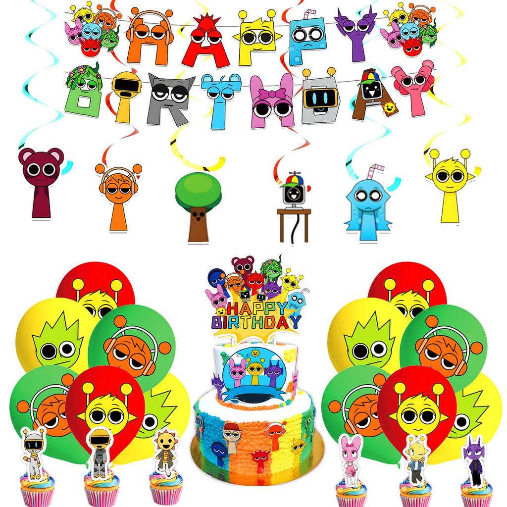 Rhythm Box Birthday Party Set: Kids' Theme Plates, Napkins, Banner, Flags