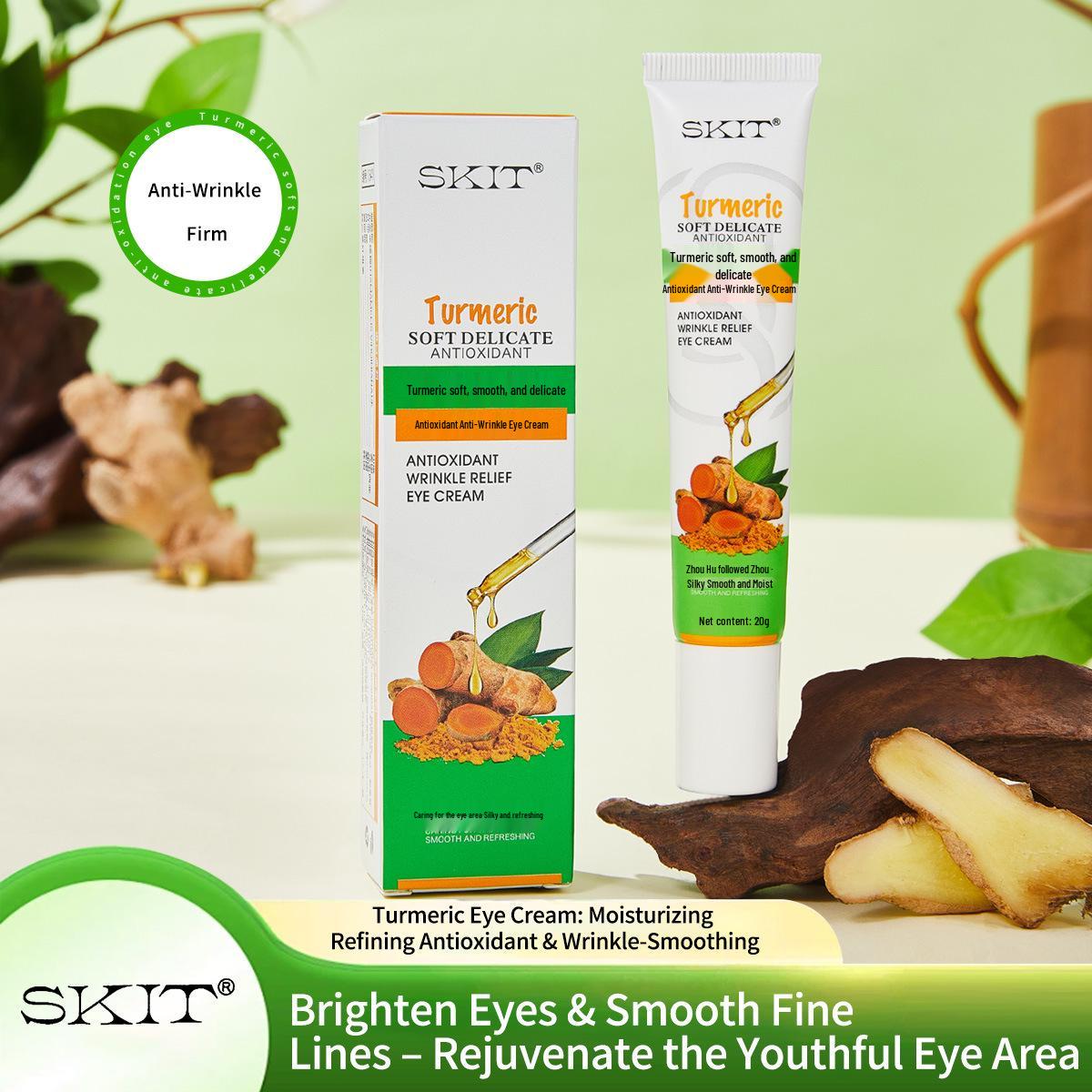 SKIT Turmeric Antioxidant Anti-Wrinkle Eye Cream - Soft, Delicate, Moisturizing, Firming Formula