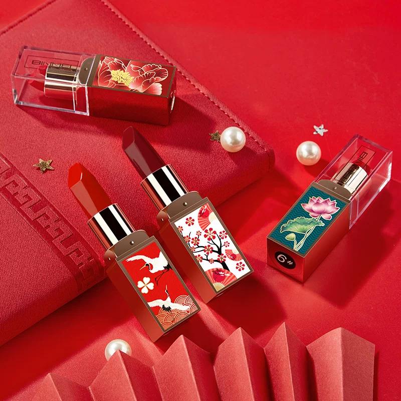 Authentic French Lipstick Set, Moisturizing, Long-Lasting, Waterproof, Sweat-Proof, Non-Fading, Non-Easy to Fade, Moisturizing, Retro-Style Lipstick