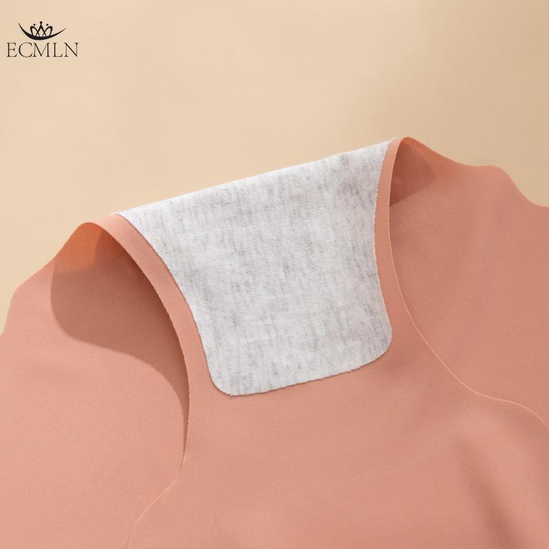 Ice Silk Seamless Striped Mid-waist Panties for Women Sexy Hip-lifting Briefs