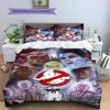 Ghostbusters Pattern Bedding Quilt Set Quilt Cover Pillowcase Home Decoration Gift (1 * Duvet Cover + 2 * Pillowcase, Without Core)