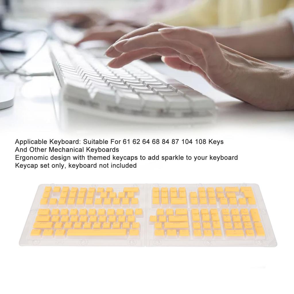 Keycaps PBT Pudding 129 Tasti Traslucidi Altezza OEM Iniezione Doubleshot Keycaps Per Tastiere Meccaniche
