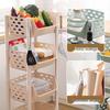 Khaki Slim Rolling Produce Storage Cart