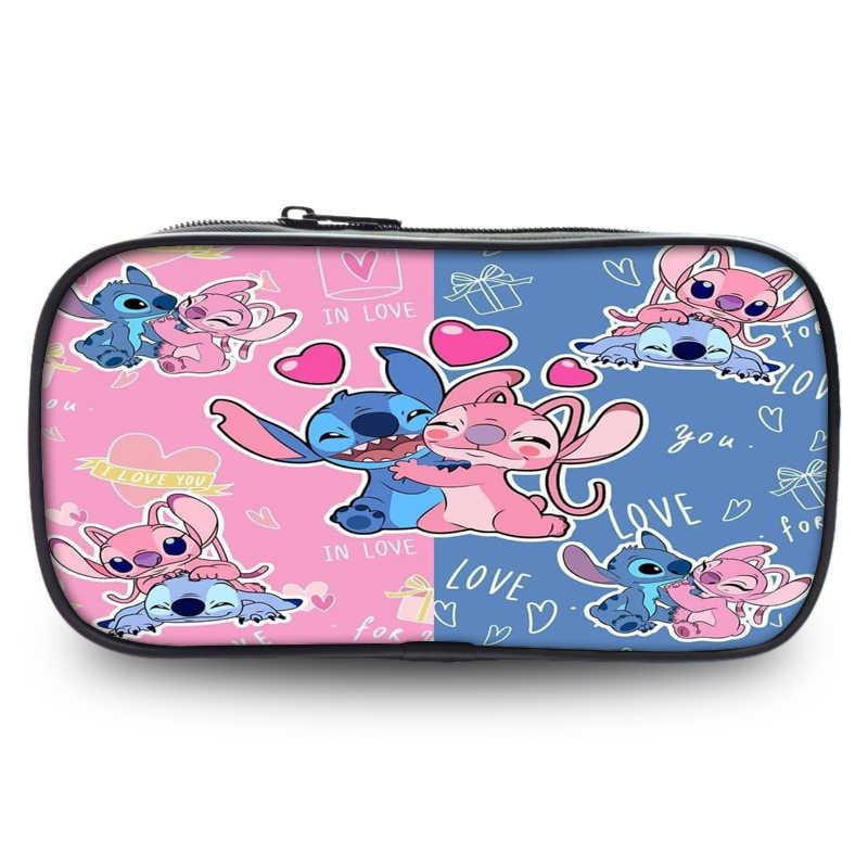 Adorable Stitch Student Single Layer Pencil Case Cute Cartoon Stationery Storage Bag