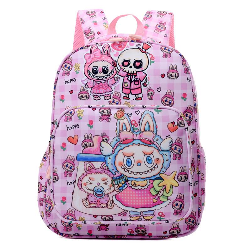 

Adorable Labubu Children s Backpack In Cute Cartoon Style Perfect For School Use світло-рожевий колір