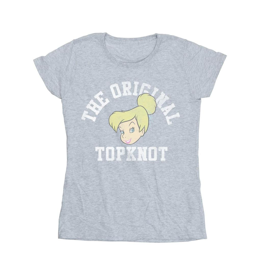 Disney Womens/Ladies Tinker Bell Original Topknot Cotton T-Shirt