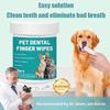 Pet Extra Large Disposable Teeth Cleaning Finger Wipes for Dogs and Cats