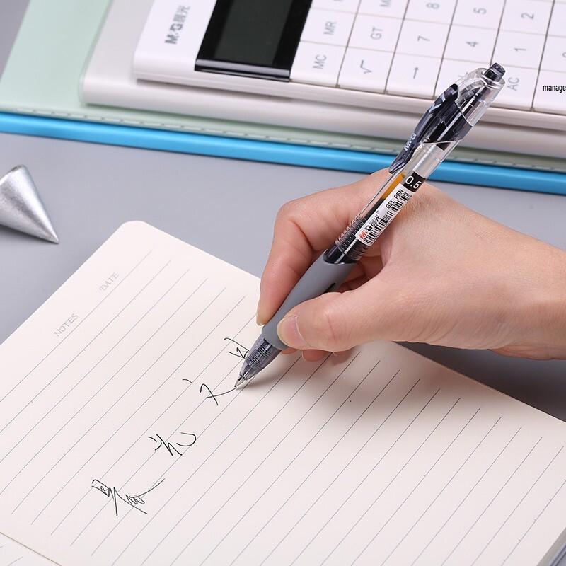 M&G 0.5mm Black Retractable Gel Pen, GP1008, 24-Pack