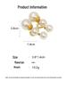 Elegant Pearl and Cubic Zirconia Stud Earrings: Versatile Two-Way Style for a Chic and Fashionable Look