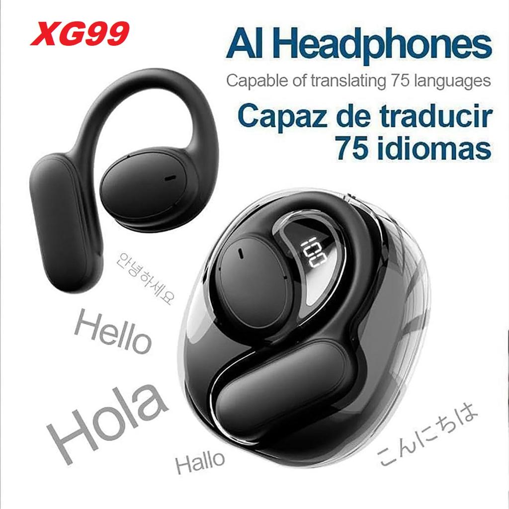 Real-Time 138 Languages Translator Headphones Smart Bluetooth 5.4 Simultaneous Interpretation Earphones AI Voice Translation Earbuds