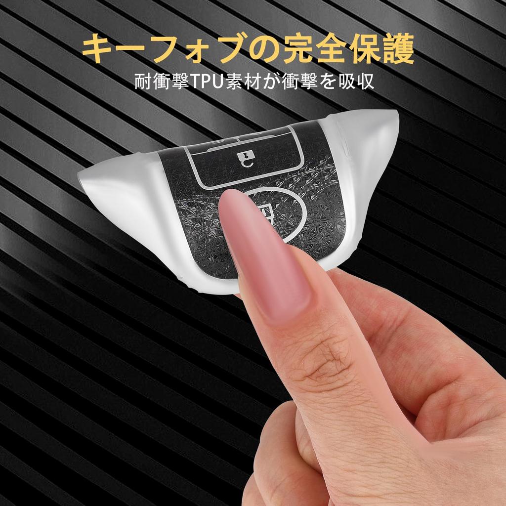 AUF GEHT'S Schlüsselhülle für Toyota Rise Daihatsu Rocky Roomy 4-Tasten-Schlüssel