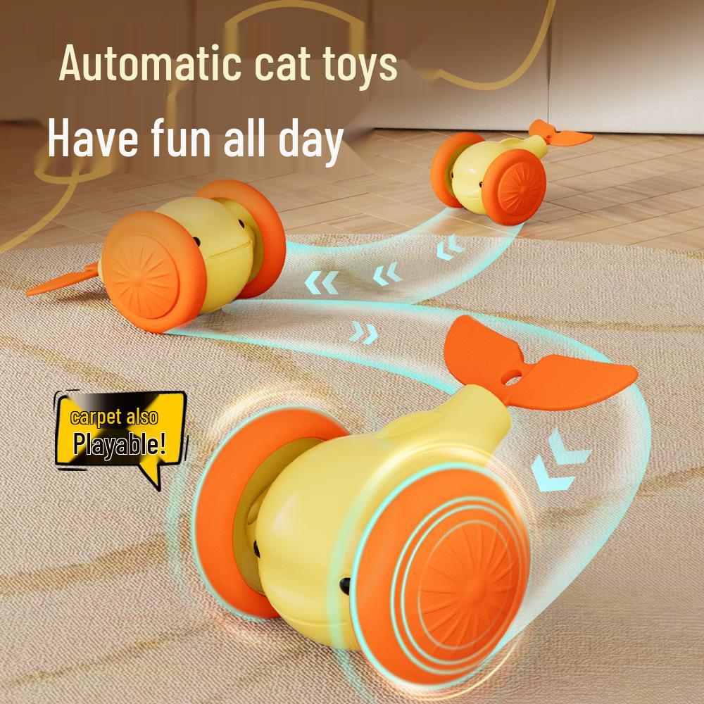 

Luminous Whale Obstacle-Avoidance Toy Ball for Cats and Dogs Vibrant Orange