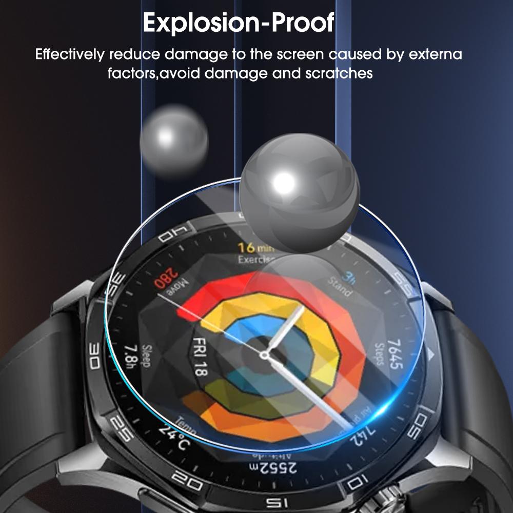 1-5Pcs Protective Tempered Glass for Huawei Watch GT5 GT4 41mm 46mm HD Clear Screen Protectors for Huawei Watch GT 5 GT2 3 Pro