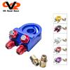 AN10 Universal Aluminum Oil Cooler Adapter for Turbo T3/T4 Engine Plate