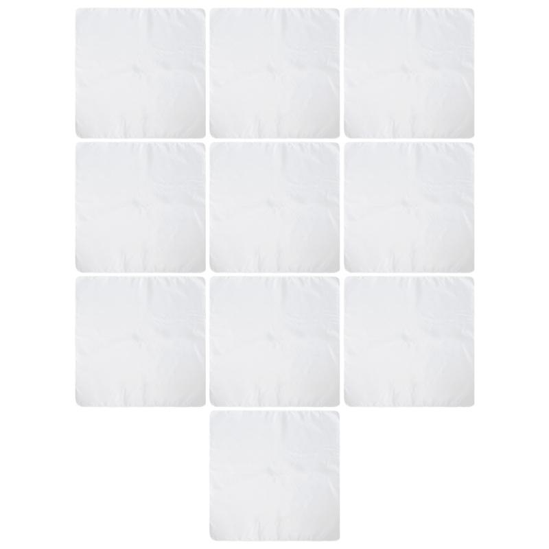 10 Pieces Lightweight Square Scarves Breathable Polyester Head Cover for Daily Outfits Four Season Sports Bandanas