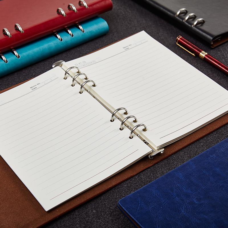 A5 Detachable Loose-leaf Notebook Customizable Diary for Business & Office Meetings, Logo Printable