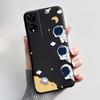 Hülle für TCL 505 Hülle T509K T5094 Ästhetisch Mode Niedliche Katze Cartoon Weiches Silikon Rückseite Schwarzes TPU Schutzhülle für Handy