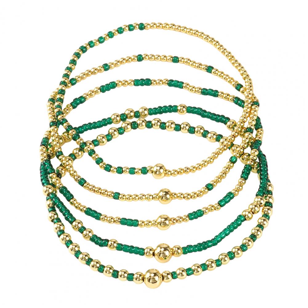 Layered Wrist Accessories Stackable Beaded Bracelets 1pcs Beaded Bracelet Stack for Women Teenage Girls Tiny Elastic Stretch