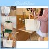 Sac Cabas Brodé Nœud Doux Chic Sac Bandoulière Moyen Élégant en Toile Pour Femmes