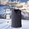 Smart Temperature Control 5 Areas Heated Cotton Vest Unisex Full Body Warmth Winter Anti-Cold USB Charging Electric Heat Coat