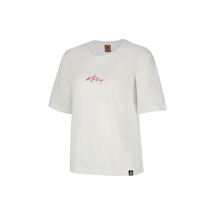 (WMNS) Nike ACG Dolphin Printing Sports Round Neck Short Sleeve White Women s DH4048-121 S