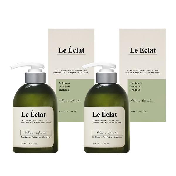 Le Eclat Radiance Caffeine Shampoo Flower Garden 500ml x 2_B