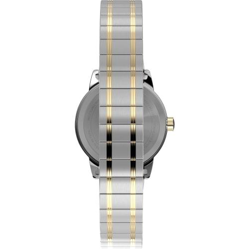 TIMEX Easy Reader Watch, Silver Dial, Brass, Mineral Glass, Quartz Movement, Women's, TW2W52500