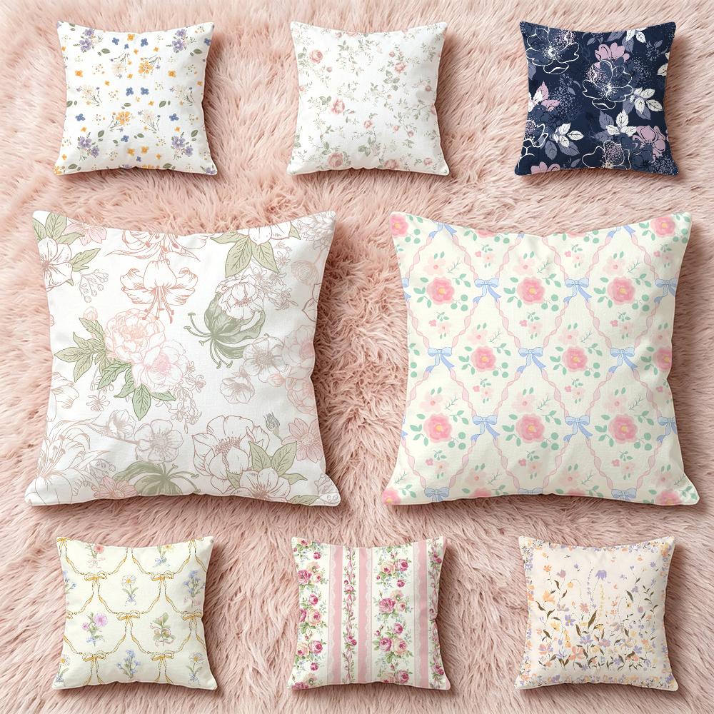 Art Petal Illustration Cushion Cover Pillow Multisize Short Plush Pillow Cute Simple Style For Living Room Bedroom Birthday Gift