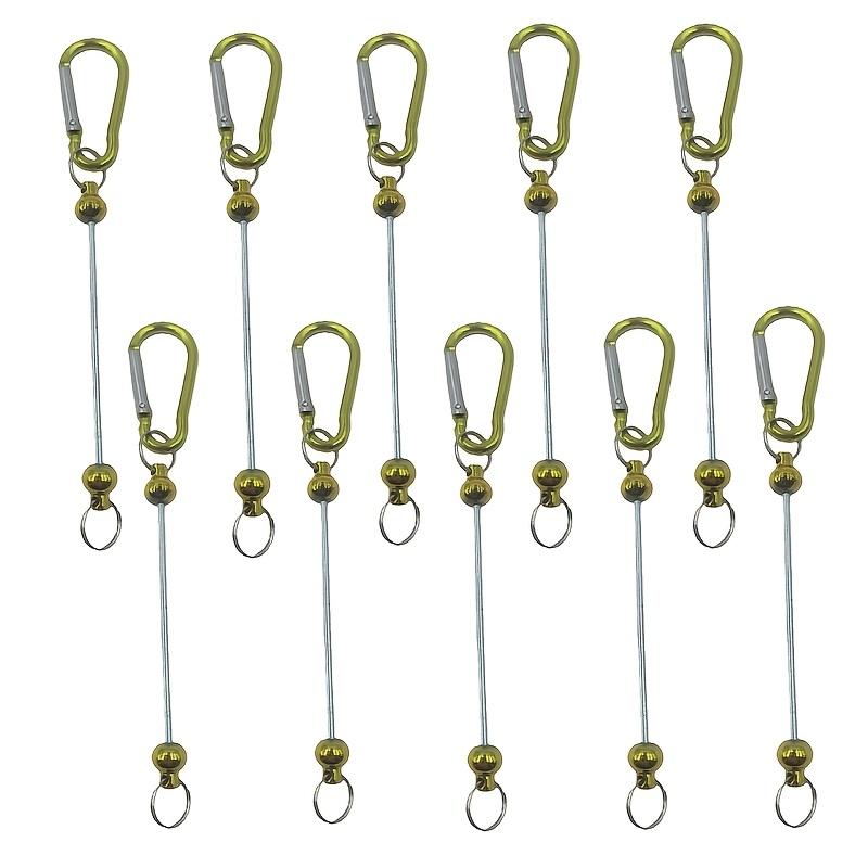 10PCS DIY Metal Bead Keychain Jewelry Pendant Classic Fashion Mobile Phone Chain Bag Hanging Decoration Creative Craft Essential