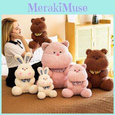 Adorable Plush Rabbit Stuffed Animal Doll With Soft Pp Cotton Filling Perfect For Girls Birthday Gifts