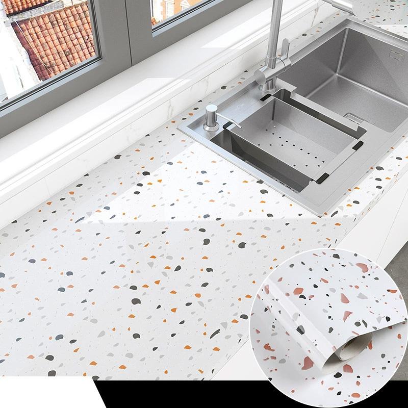 

1 рулон Наклейка для кухонной плиты, столешницы, маслостойкая, самоклеящаяся, термостойкая, для ремонта, 500 см, обои водонепроницаемые 60CM*1M