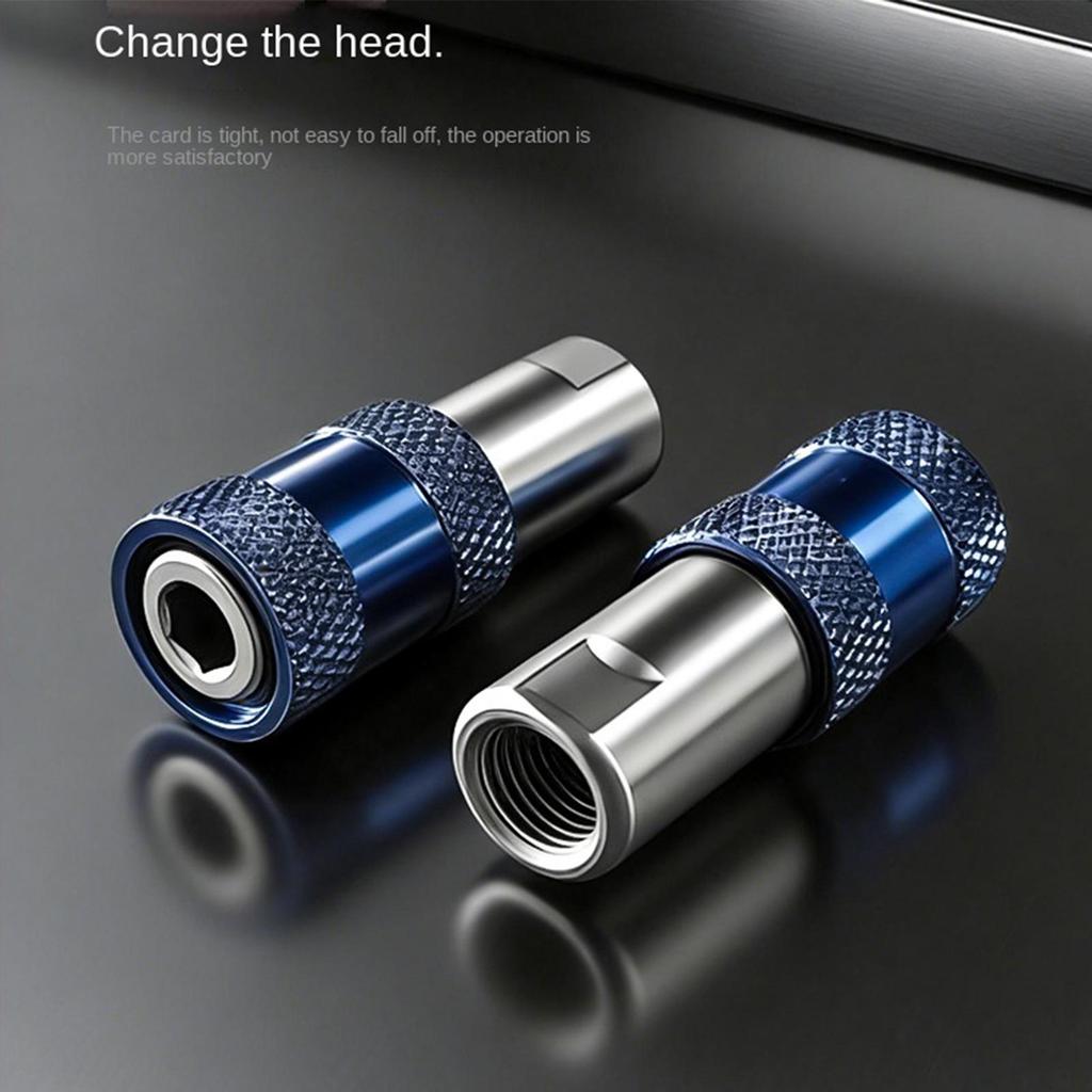 Drill Bit Adapter Non-Slip Replacement Parts 6.35mm Electric Drill Screwdriver Adapter For Home Furniture Deck Automotive