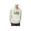 Korean Style Letter Print Hooded Long Sleeve Sweatshirt Men sweatshirt Oatmeal LE2403HD01OT