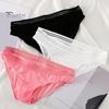 Men Briefs Mid-rise High Elasticity Tight Fit Breathable Panties Solid Color Mesh Stitching Sexy Underwear Daily Wear